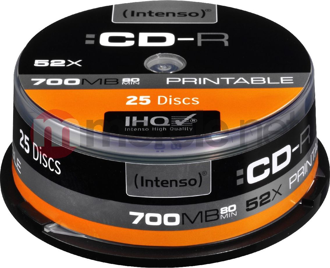 Intenso CD-R 700 MB 52x 25 sztuk (1801124)