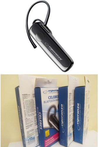 Słuchawki Esperanza EH184K bluetooth słuchawka (opakowanie Bojats) EH184K DAMAGE (9202318424634)