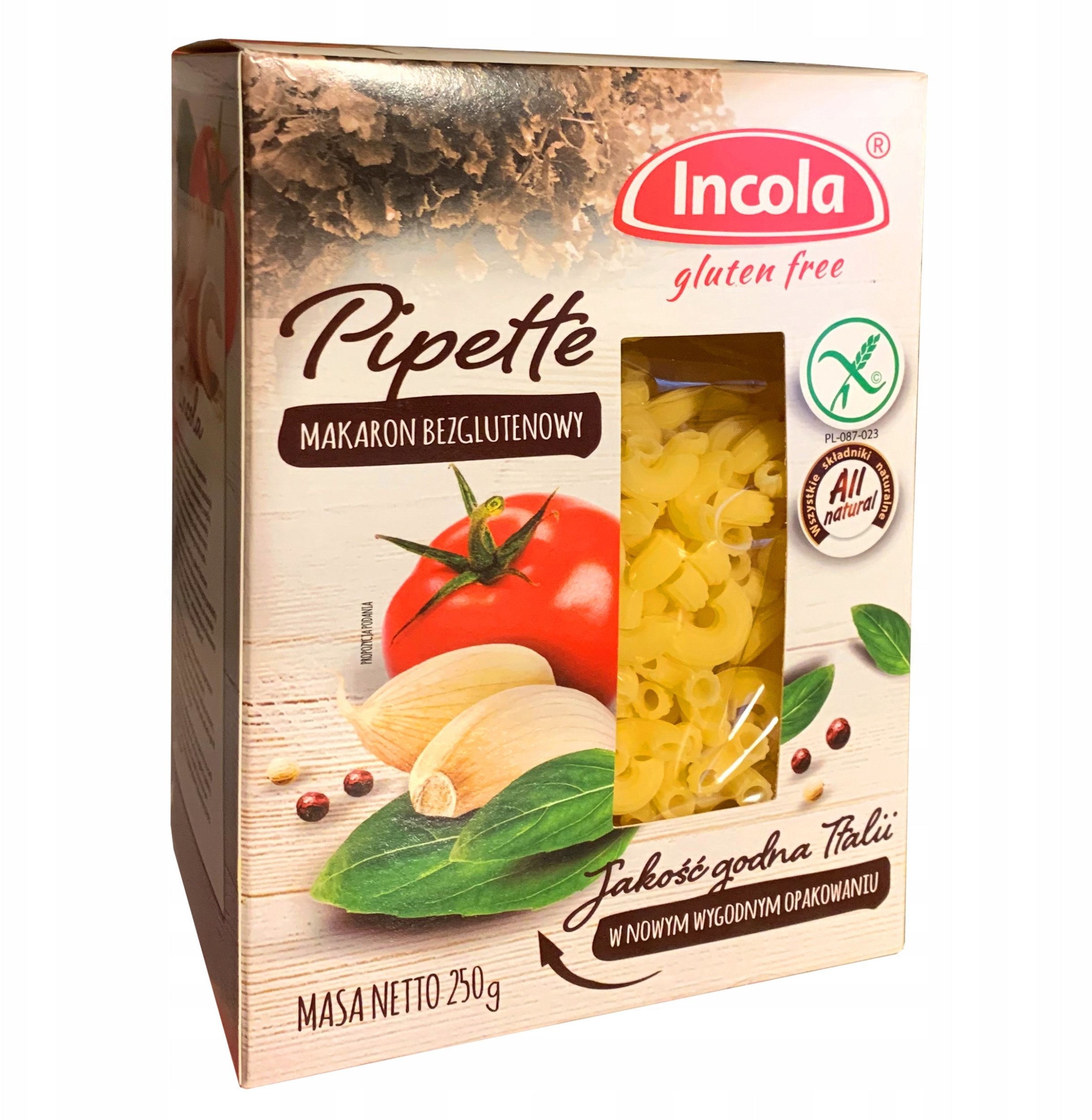Incola Makaron Pipette bezglutenowy 250 g