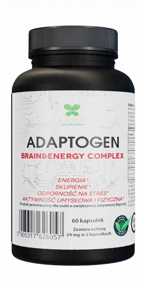 Lanco Adaptogen - Brain & Energy Complex 60 kapsułek one size