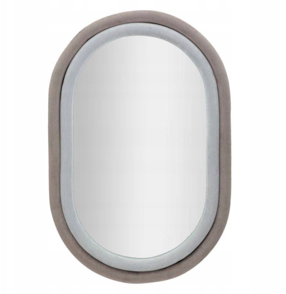 Ferretti Lustro ścienne w welurowej ramie ANTONY, 60 x 90 cm