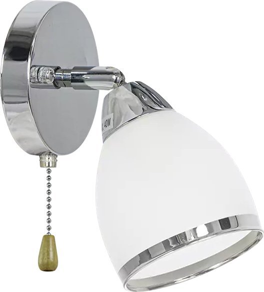 Kinkiet Mdeco Sypialniany kinkiet retro ELM8417/1 8C ruchomy do czytania chrom