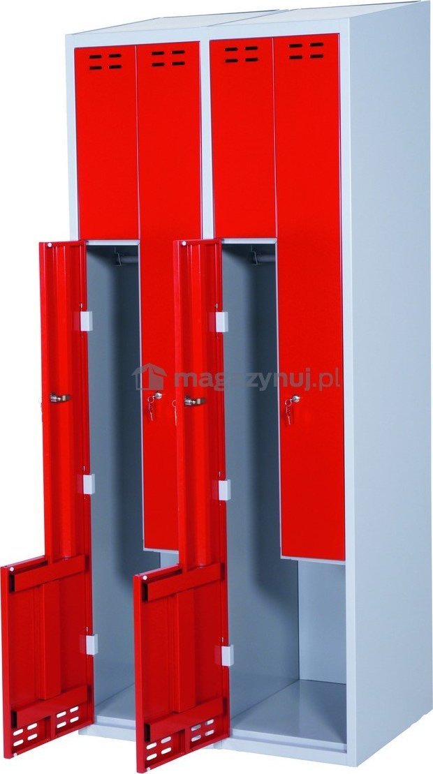 Swedmach Szafka ubraniowa typu L wym. 1920x800x550 mm (kolor: niebieski)