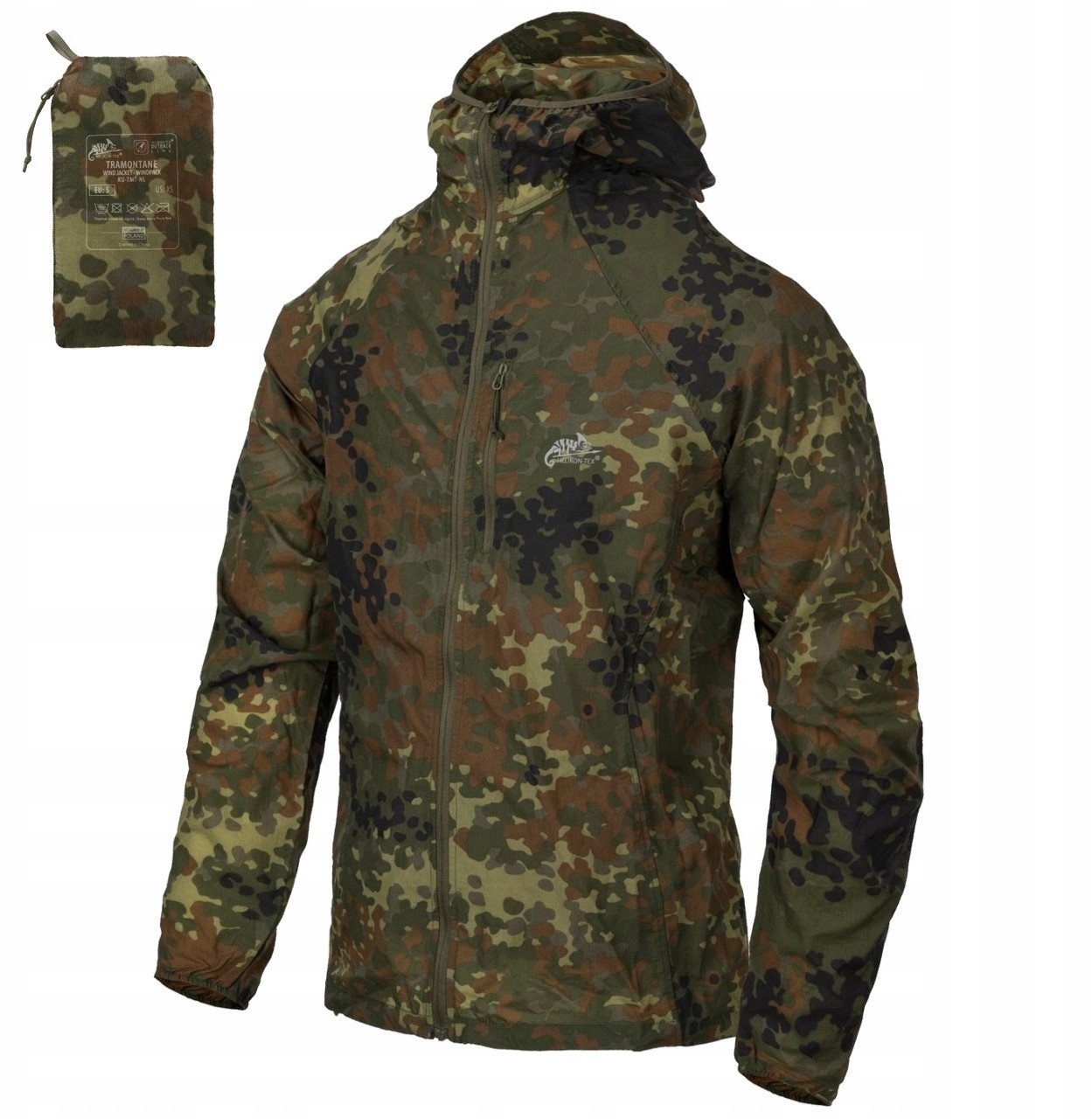 TRAMONTANE Wind Jacket - WindPack Nylon - Flecktarn - XXXL/Regular
