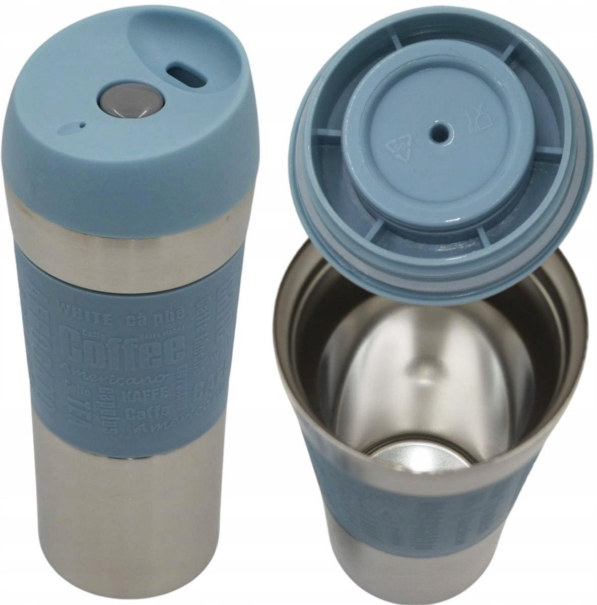 KUBEK TERMICZNY TURYSTYCZNY EXCELLENT HOUSEWARE 350L - NIEBIESKI