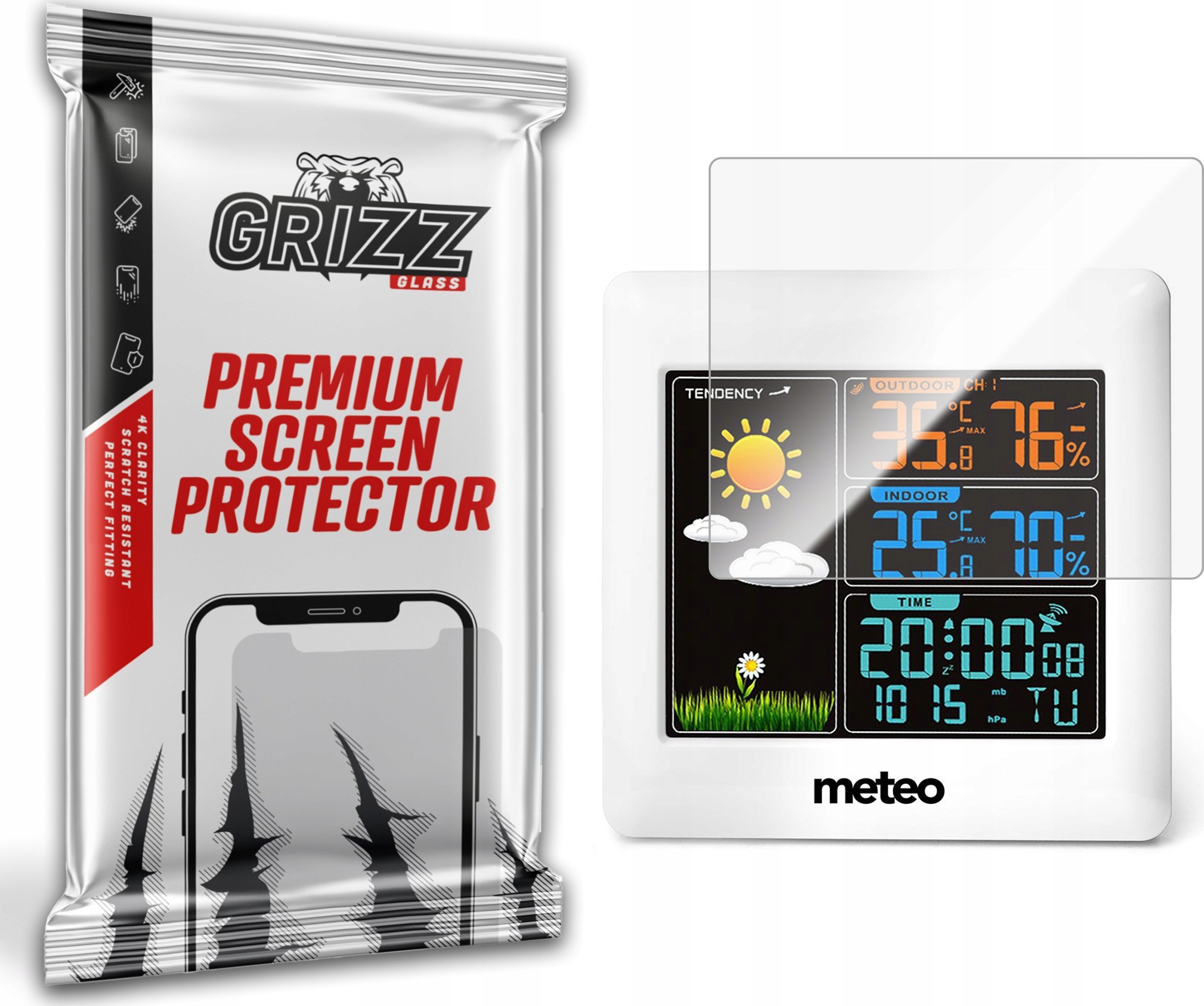 GrizzGlass Folia ceramiczna GrizzGlass CeramicFilm do stacji pogodowej METEO SP93