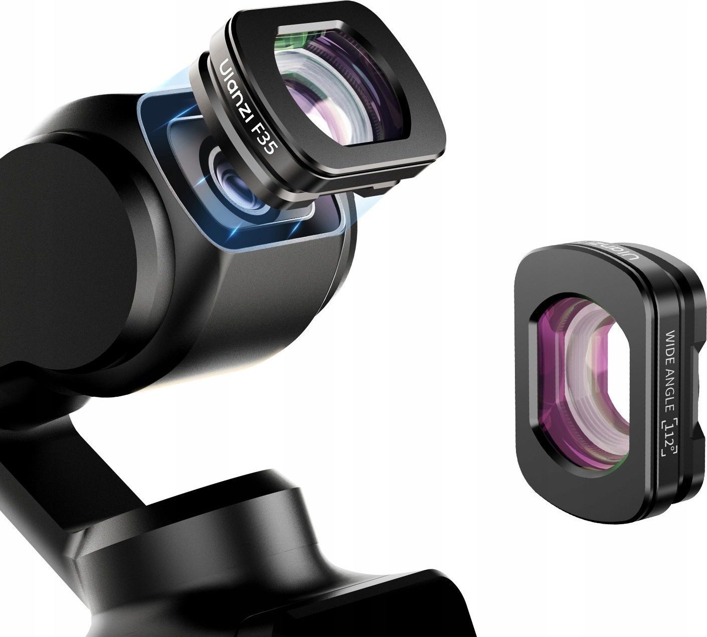 FILTR Obiektyw Szerokokątny Soczewka Wide Angle do DJI OSMO POCKET 3 / ULANZI / F35