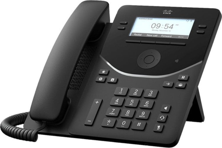 Telefon Cisco Cisco Desk Phone 9841 - VoIP-Telefon - mit Trusted Platform Module (TPM) 2.0 mit Rufnummernanzeige/Anklopffunktion - SIP, RTCP, RTP, SRT