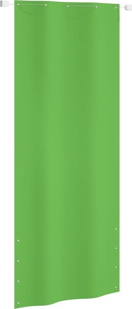 vidaXL Parawan balkonowy, jasnozielony, 100x240 cm, tkanina Oxford