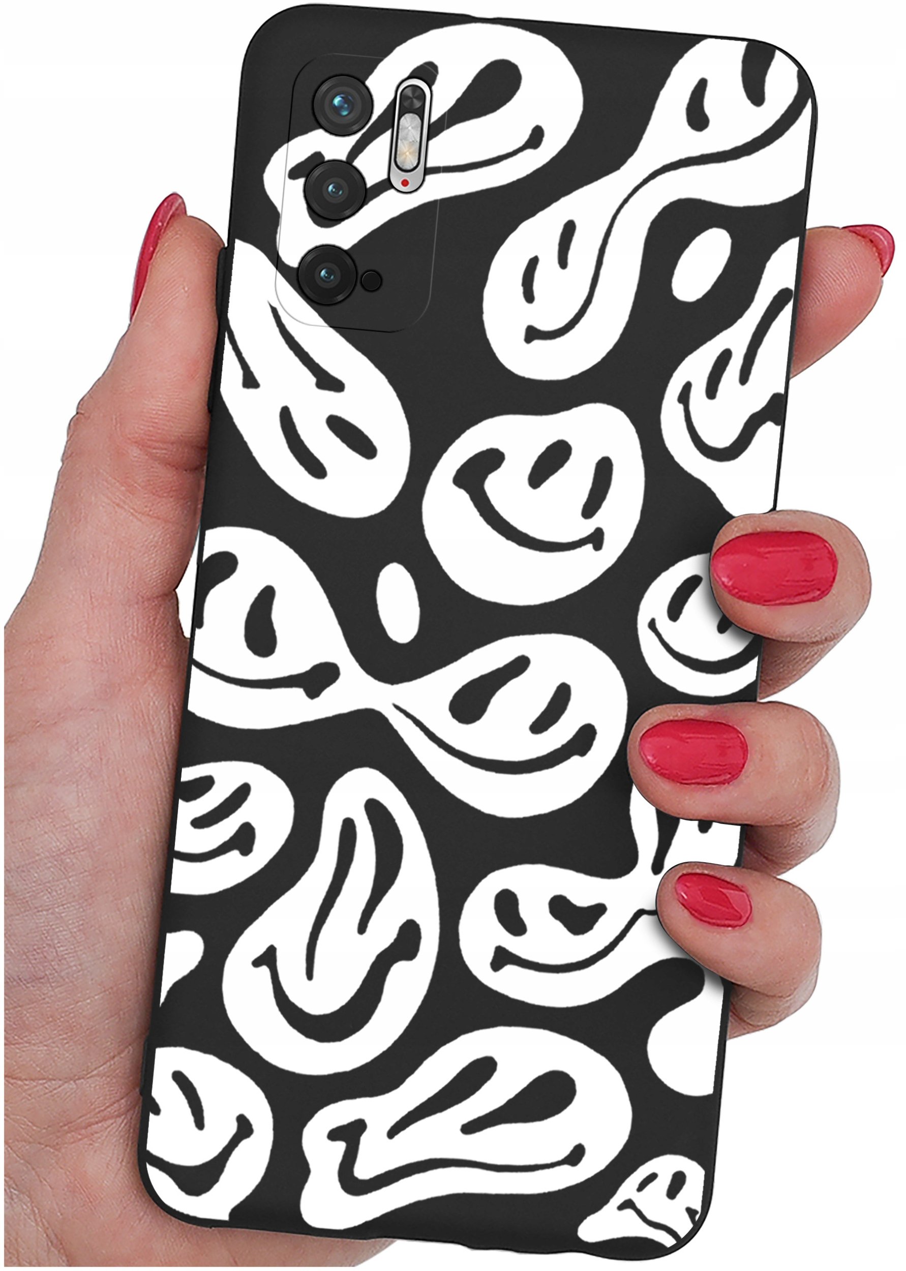 ETUI do Xiaomi Redmi Note 10 5G | WZORY | SILIKONOWE MATT CASE + SZKŁO 9H