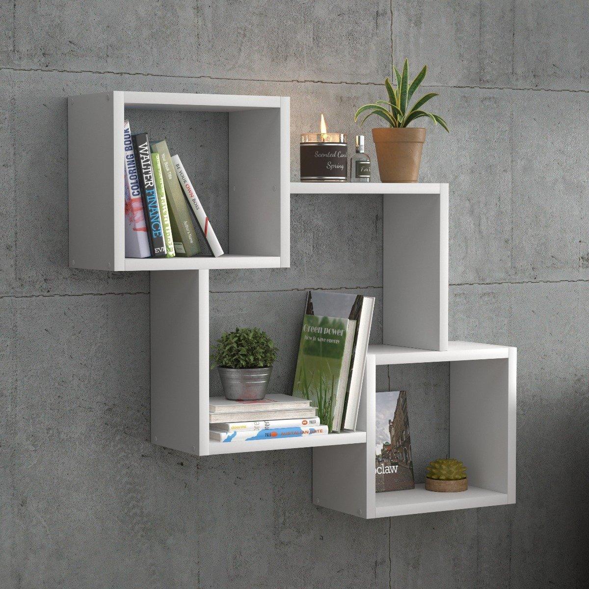 KROKUS Półka ALESIA 1 biała