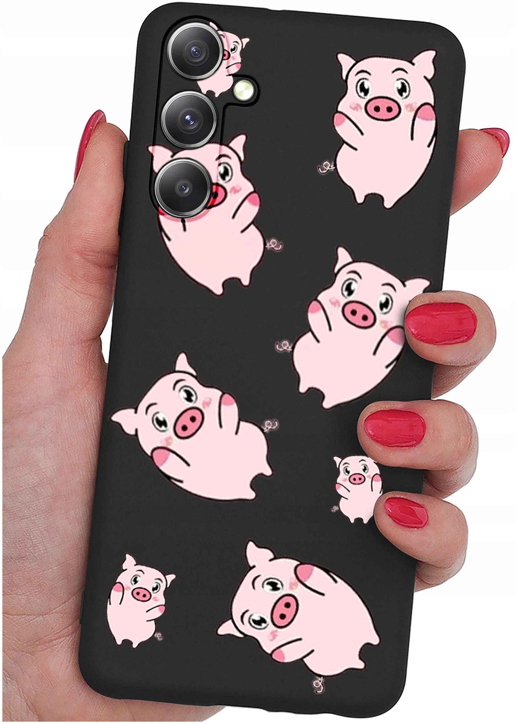 Etui do Samsung Galaxy S24 FE WZORY |SILIKONOWE MATT CASE + SZKŁO 9H