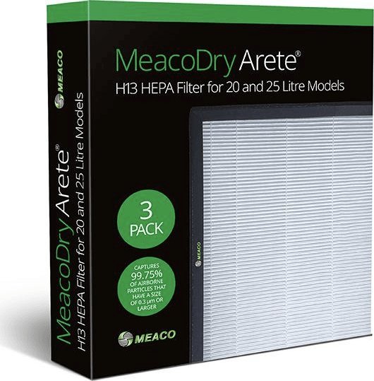 Meaco Filtry HEPA H13 do osuszaczy Arete 20l/25L -3 szt.