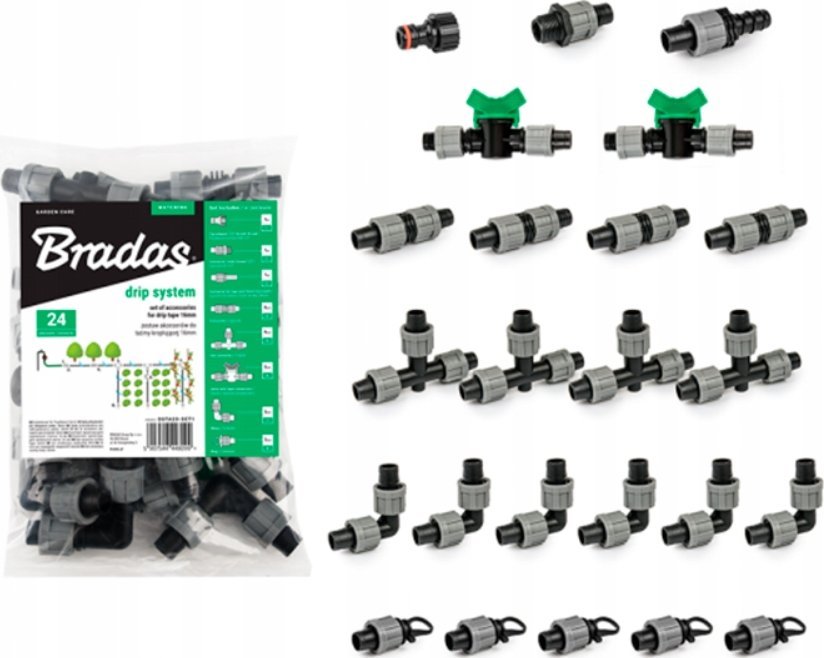 Graphite ZESTAW AKCESORIÓW DO TAŚMY KROPLUJĄCEJ 16mm /24szt.