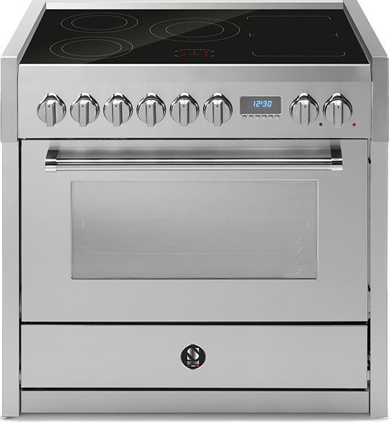 Kuchenka Steel 90cm pločio indukcinė viryklė su el orkaite Steel Genesi G9F-5FI SS