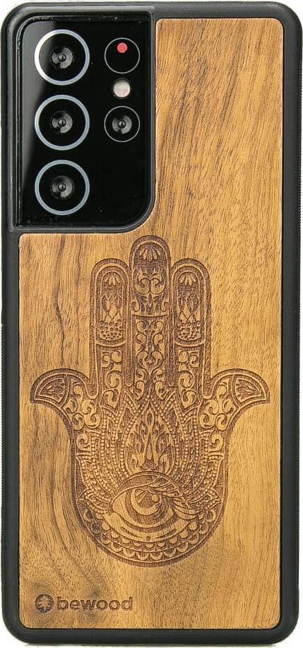 BeWood Drewniane Etui Samsung Galaxy S21 Ultra HAMSA IMBUIA