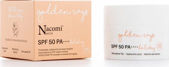 Nacomi Nacomi Next Level SPF50 PA++++ przeciwzmarszczkowy krem wodoodporny do twarzy Holiday 50ml