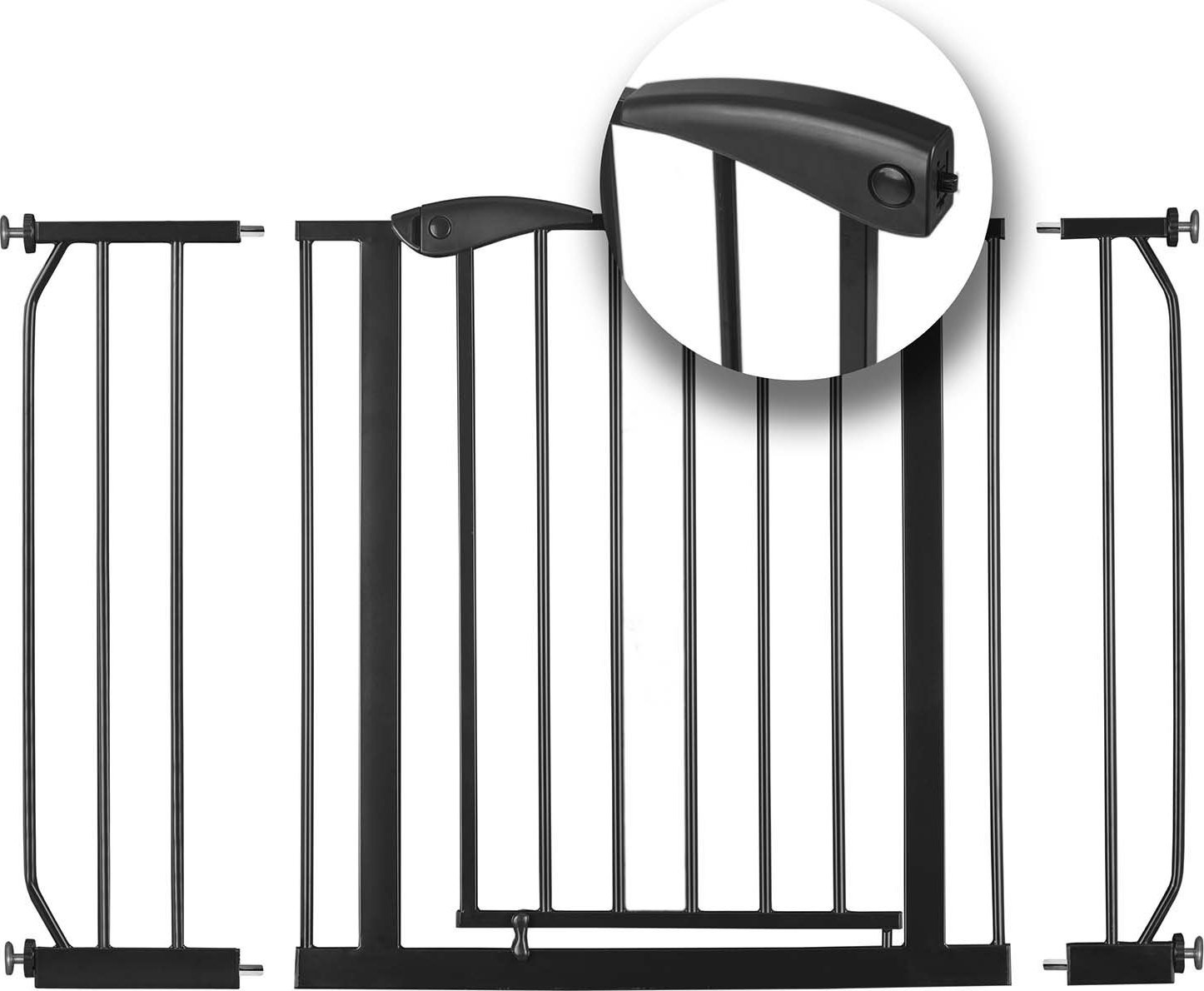 Barierka bramka zabezpieczająca czarna Nukido 718300