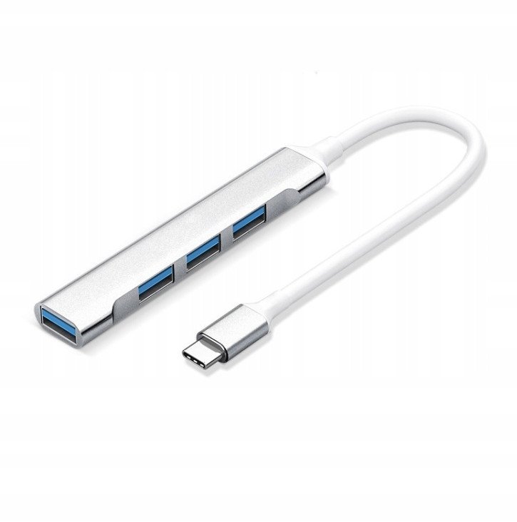 Adapter 4w1 HUB USB-C USB 2.0
