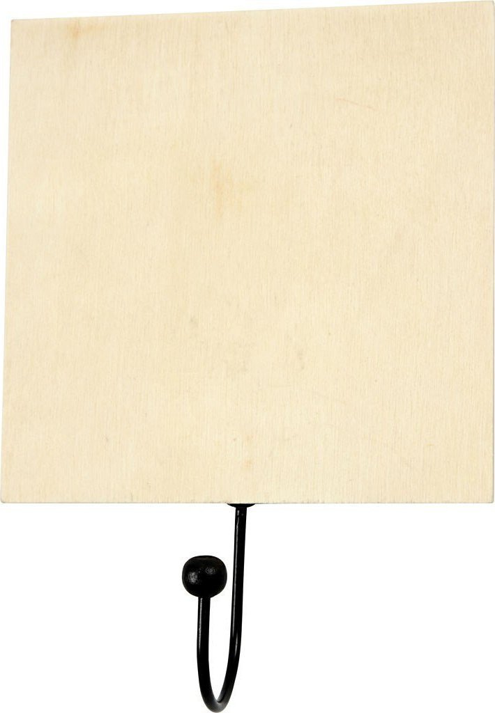 Wieszak z drewnianą tabliczką