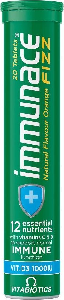 VITABIOTICS_Immunace Fizz suplement diety wspierający odporność 20 tabletek