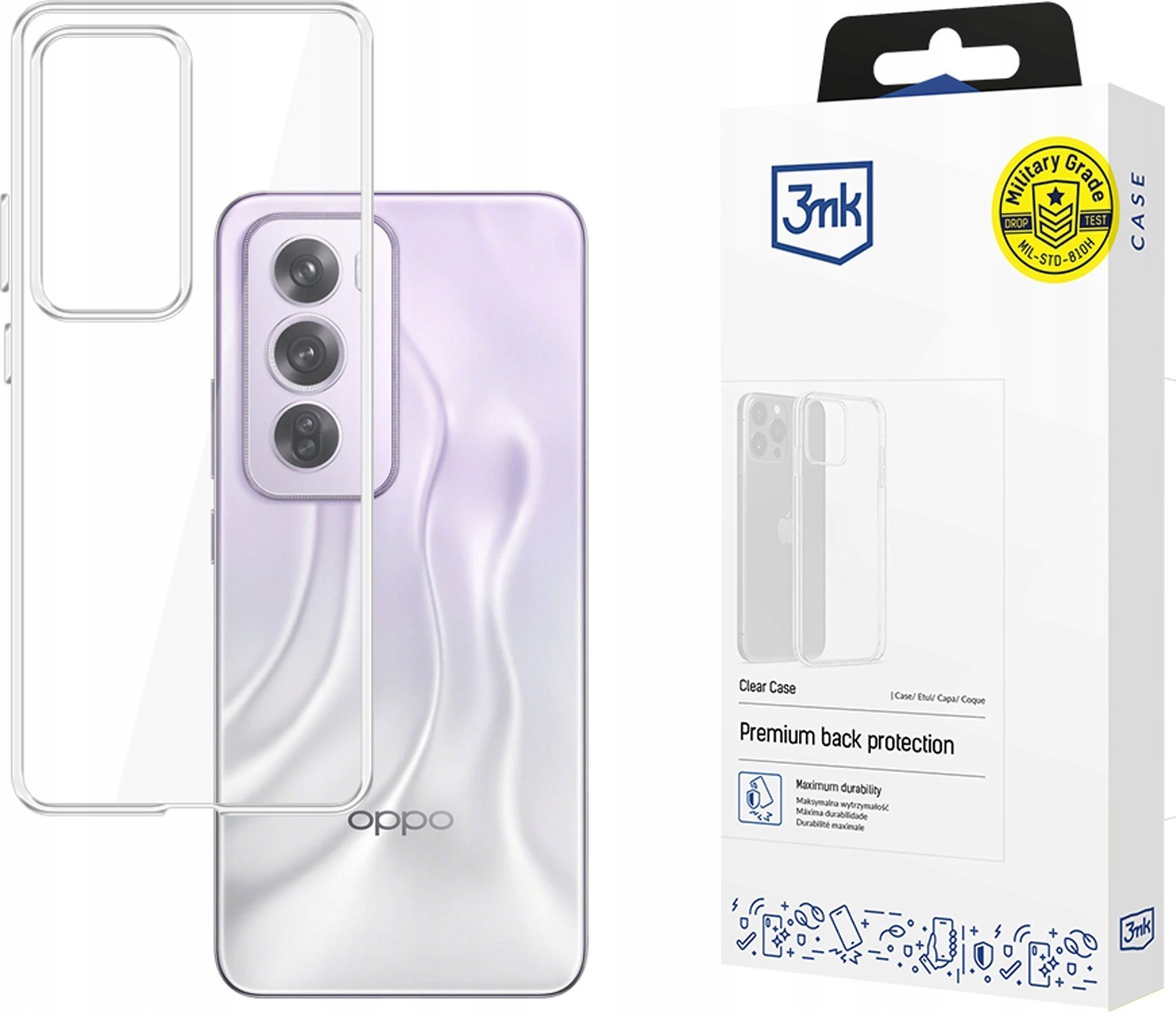 3MK Etui Clear Case do Oppo Reno 12 Pro