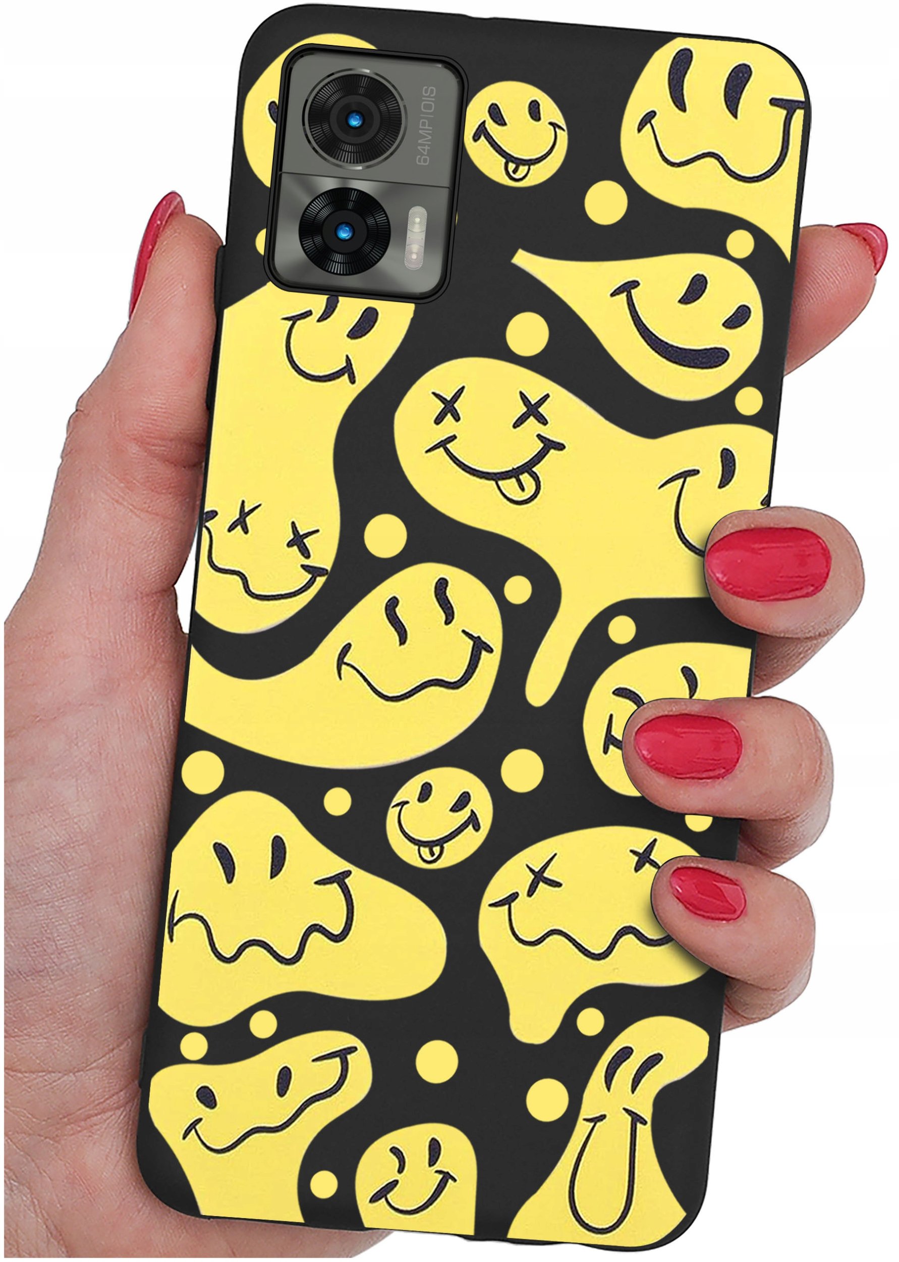 Etui do Motorola Moto Edge 30 Neo WZORY |SILIKONOWE MATT CASE + SZKŁO 9H