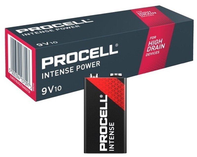 Duracell bateria alkaliczna Procell Intense 6LR61 9V - 10 sztuk