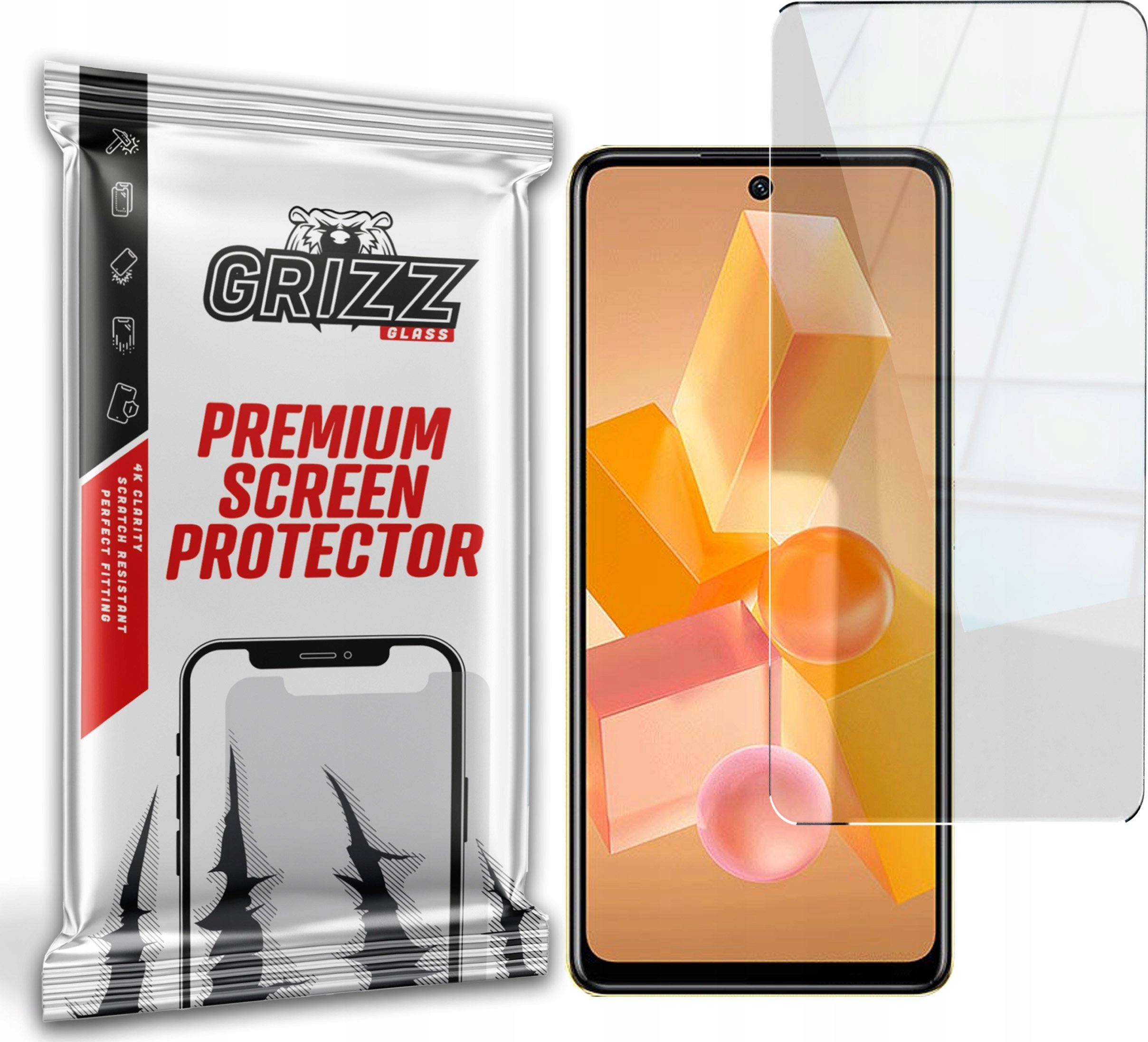 GrizzGlass Szkło hybrydowe GrizzGlass HybridGlass do Infinix Hot 40