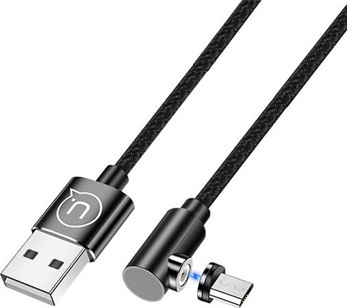 Kabel USB Usams USB-A - microUSB 1 m Czarny (63290)