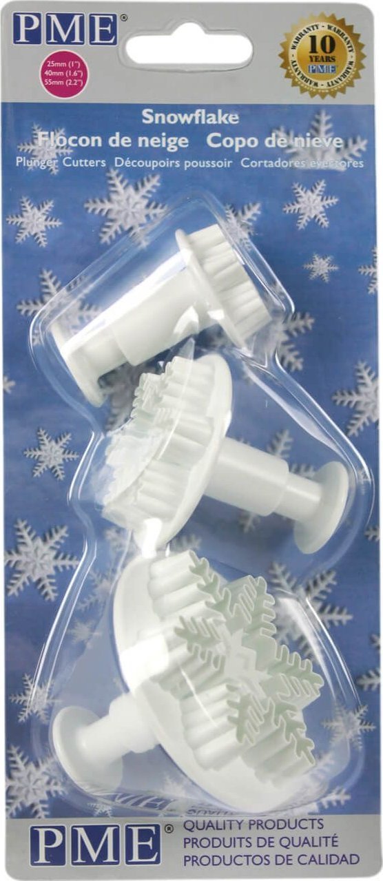 PME Wykrawacze do ciastek śnieżynki 3 sztuki