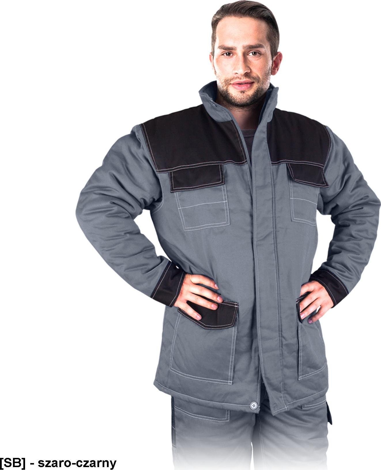 R.E.I.S. MMWJL - kurtka ocieplana - szaro-czarny 2XL