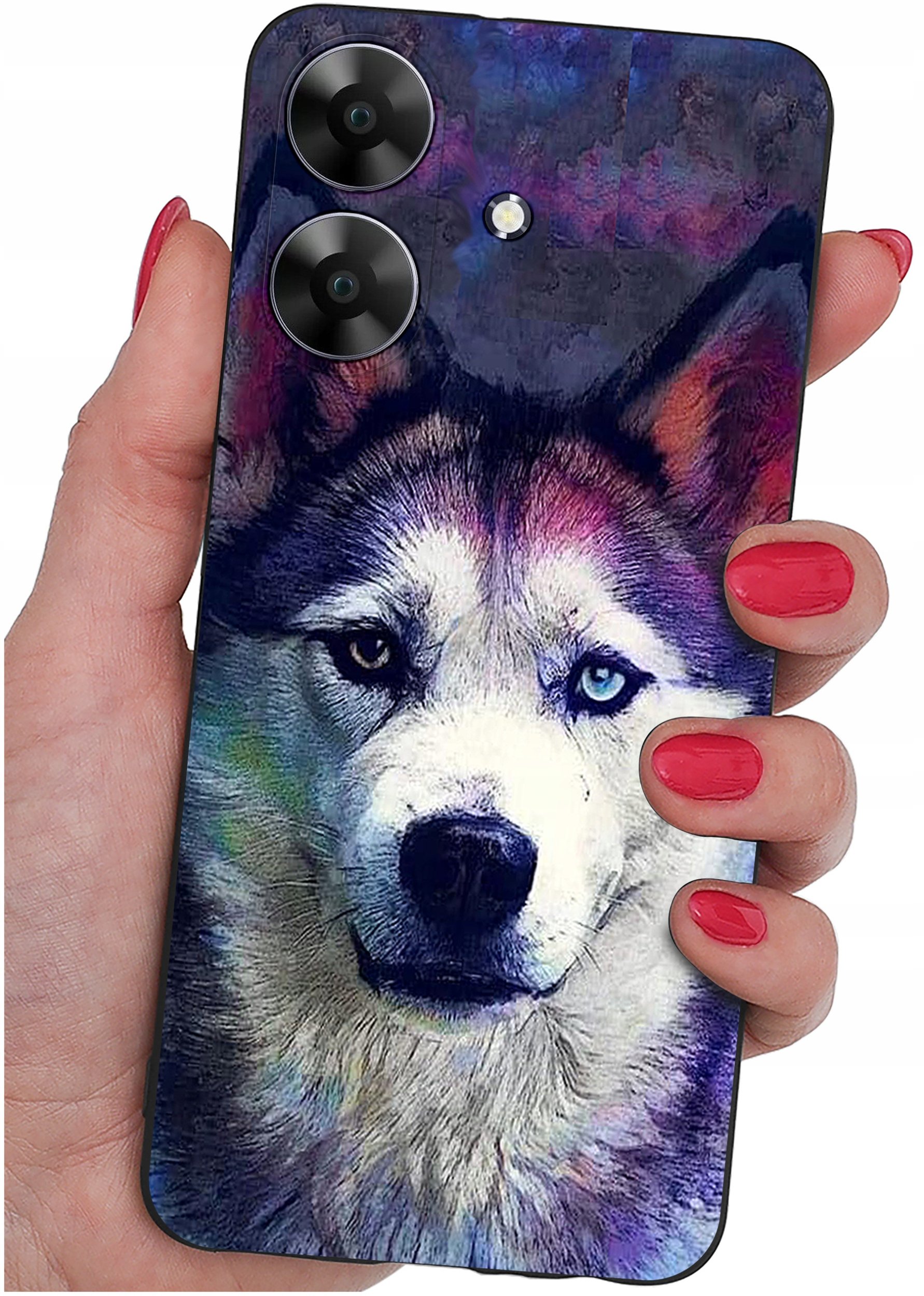 ETUI do Realme Note 60 CASE WZORY | SILIKONOWE MATT CASE + SZKŁO 9H