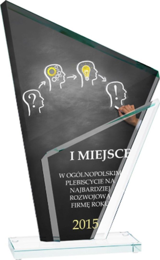 Victoria Sport Trofeum szklane z nadrukiem kolorowym LuxorJet