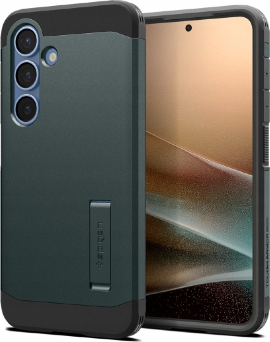 Etui Spigen Tough Armor MagSafe do Samsung Galaxy S25+ zielony