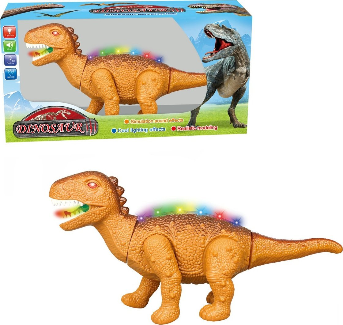 DINOZAUR CHODZĄCY NA BATERIE Z GŁOSEM 1SZT