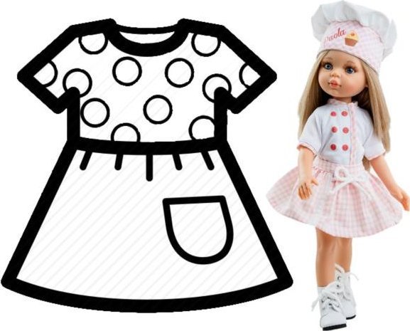 paola reina PAOLA REINA Ubranko dla lalek 32 cm 54657