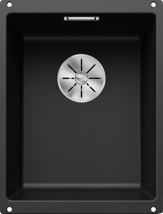 Zlewozmywak Blanco Subline 320-U Silgranit czarny z korkiem InFino (525983)