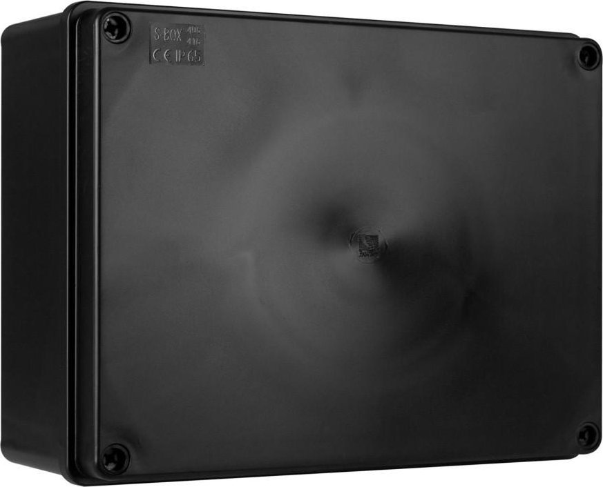 Pawbol Puszka natynkowa S-Box 416C - 190x140x70, bezdławików, czarny IP65