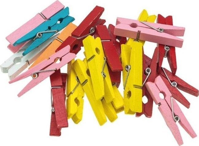 BREWIS Klamerki kolorowe 4,5cm 20szt