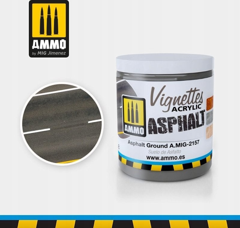 Vallejo Ammo: Acrylic Mud - Vignettes - Asphalt Ground (100 ml)