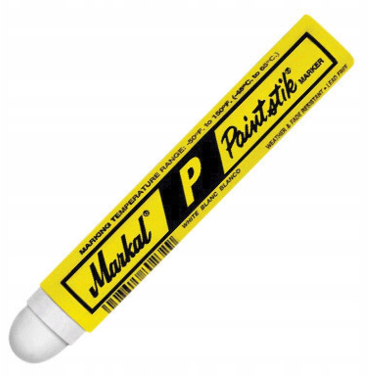 Marking marker against galvanizing, white