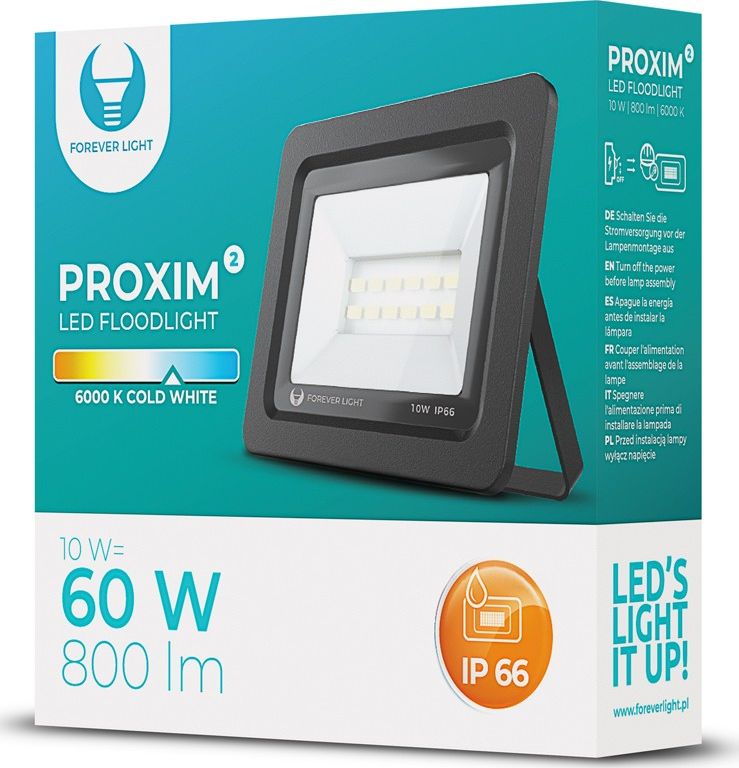 Naświetlacz Forever Naświetlacz LED PROXIM II 10W |6000K| IP66 Forever Light