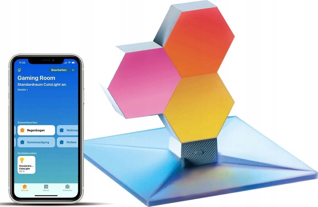 Cololight Plus Modulární chytré Wi-Fi osvětlení – základna se 3 bloky - HomeKit Verze