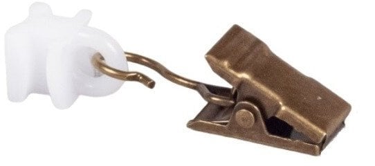 PLAST. SLIDER WITH GOLD METAL CLIP. 30PC