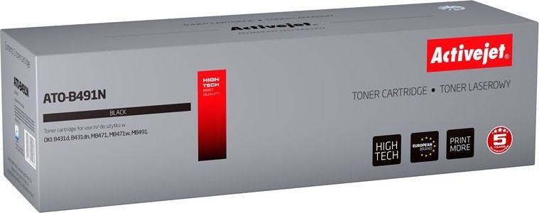 Toner Activejet Black Zamiennik 44917602 (ATO-B491N)