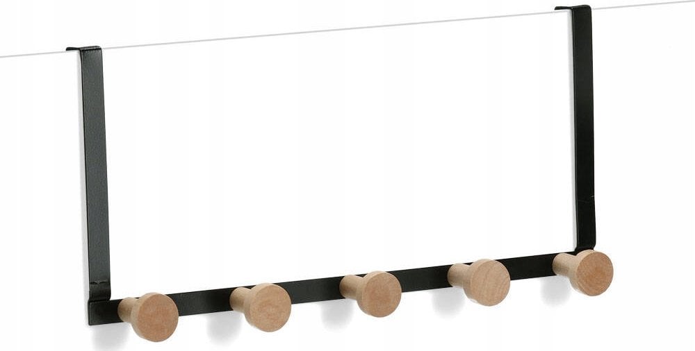 Zeller Metalowy wieszak na drzwi, 5 haczyków