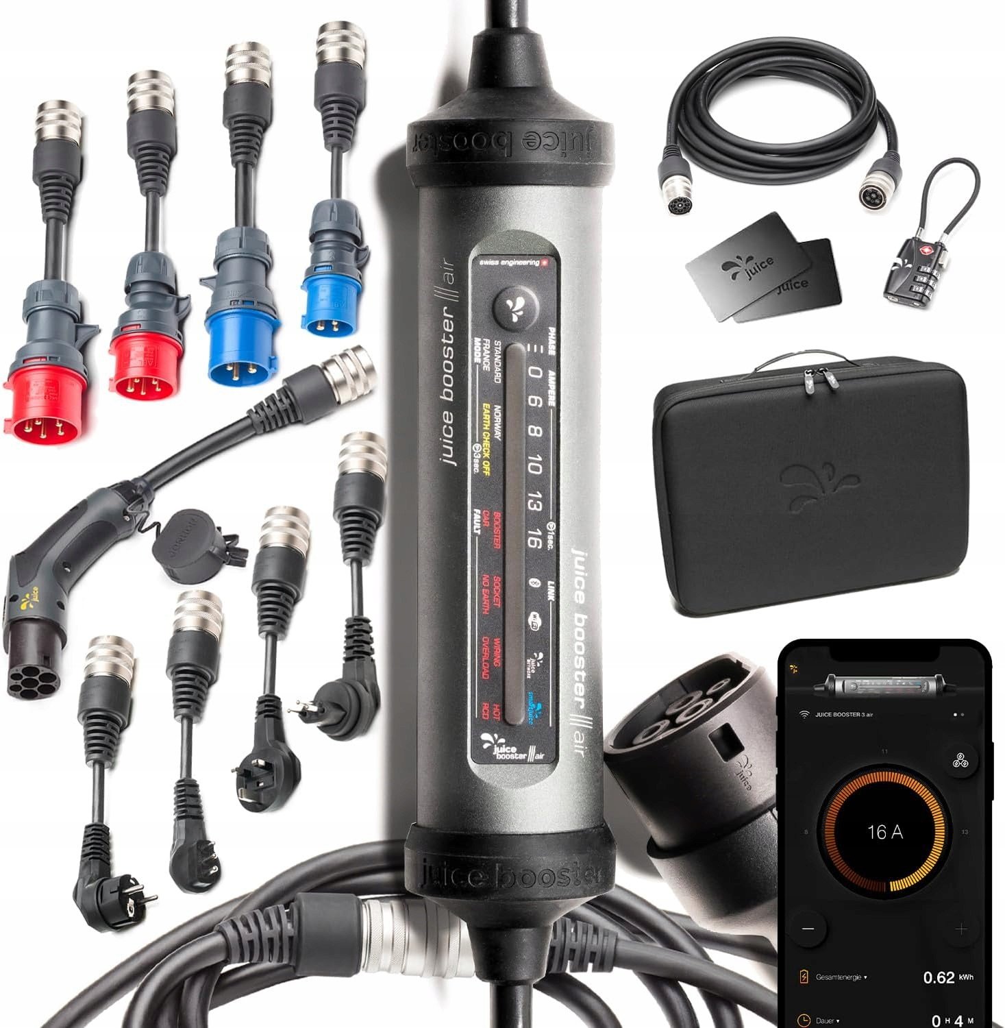 Juice Booster 3 air Master Set typu 2 Ładowarka samochodowa do elektryków