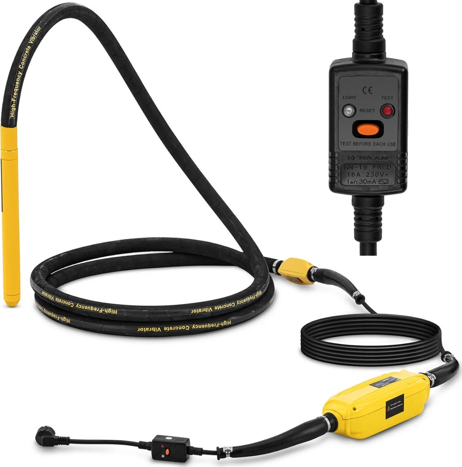 MSW Wibrator zagęszczarka do betonu dł. 5m buława 40cm x 34mm 2000W Wibrator zagęszczarka do betonu dł. 5m buława 40cm x 34mm 2000W