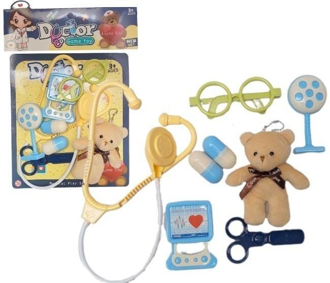 Zestaw lekarz z pluszowym misiem